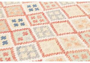 Tappeto Kilim Geometrico Avorio Corallo 150x202 Cm