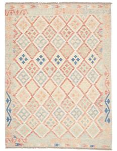 Tappeto Kilim Geometrico Avorio Corallo 150x202 Cm