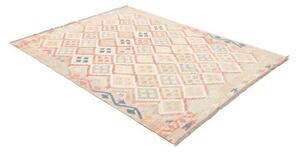 Tappeto Kilim Geometrico Avorio Corallo 150x202 Cm