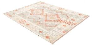 Tappeto Kilim Geometrico Avorio Azzurro 157x198 Cm