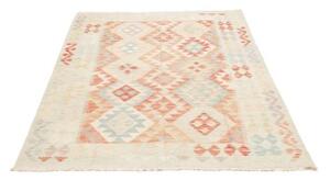 Tappeto Kilim Geometrico Avorio Mattone 124x181 Cm