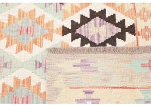 Tappeto Kilim Geometrico Avorio Multicolore 130x181 Cm