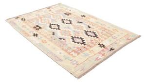 Tappeto Kilim Geometrico Avorio Multicolore 130x181 Cm
