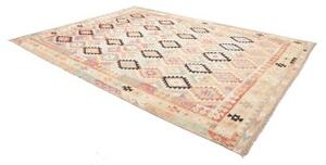 Tappeto Kilim Geometrico Beigio Multicolore 260x348 Cm