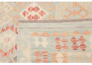 Tappeto Kilim Geometrico Azzurro Beige 250x343 Cm