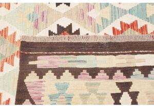 Tappeto Kilim Geometrico Avorio Terracotta 255x304 Cm