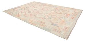 Tappeto Kilim Geometrico Azzurro Beige 250x343 Cm