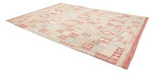 Tappeto Kilim Geometrico Avorio Rosso Mattone 248x350 Cm