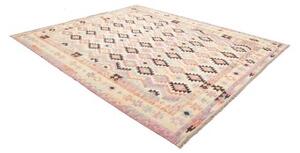 Tappeto Kilim Geometrico Avorio Terracotta 256x295 Cm