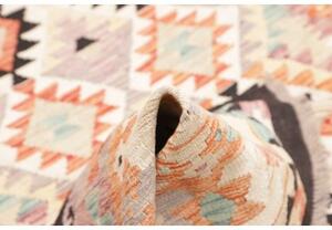 Tappeto Kilim Geometrico Beige Arancione 122x174 Cm
