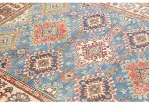 Tappeto Kazak Washed Geometrico Azzurro Avorio 151x199 Cm