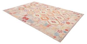 Tappeto Kilim Geometrico Grigio Chiaro Multicolore 207x297 Cm