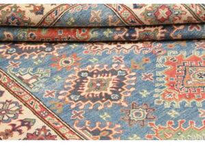 Tappeto Kazak Washed Geometrico Azzurro Avorio 151x199 Cm