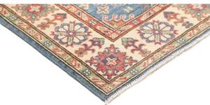 Tappeto Kazak Washed Geometrico Azzurro Avorio 151x199 Cm