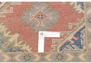 Tappeto Kazak Washed Stilizzato Rosso Mattone Beige 105x147 Cm