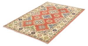 Tappeto Kazak Washed Stilizzato Rosso Mattone Beige 105x147 Cm