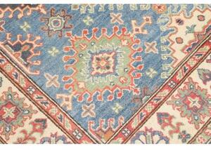 Tappeto Kazak Washed Geometrico Azzurro Avorio 151x199 Cm