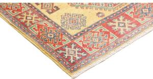 Tappeto Kazak Washed Stilizzato Becco Di Oca Rosso Mattone 97x150 Cm