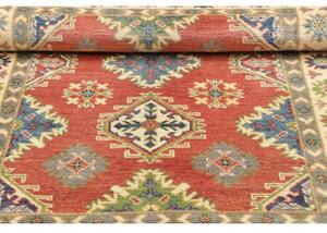 Tappeto Kazak Washed Stilizzato Rosso Mattone Beige 105x147 Cm