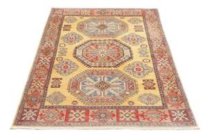 Tappeto Kazak Washed Stilizzato Becco Di Oca Rosso Mattone 97x150 Cm