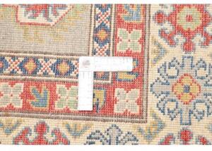 Tappeto Kazak Washed Stilizzato Verde Salvia Rosso Corallo 147x200 Cm