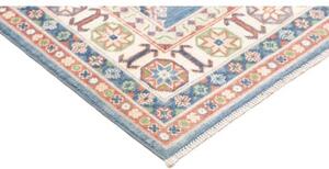 Tappeto Kazak Washed Stilizzato Blu Beige 166x241 Cm