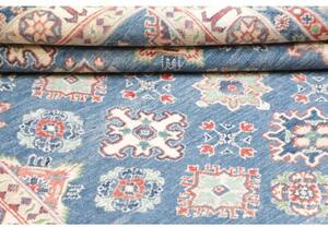 Tappeto Kazak Washed Stilizzato Blu Beige 166x241 Cm