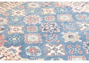 Tappeto Kazak Washed Stilizzato Blu Beige 166x241 Cm