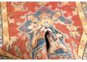 Tappeto Kazak Washed Stilizzato Rosso Blu Corsia 80x297 Cm