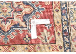 Tappeto Kazak Washed Stilizzato Rosso Blu Corsia 80x297 Cm