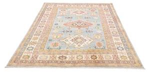 Tappeto Kazak Washed Stilizzato Azzurro Beige 154x201 Cm