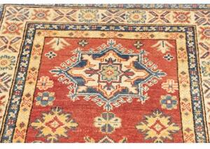 Tappeto Kazak Washed Stilizzato Rosso Blu Corsia 80x297 Cm