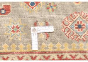 Tappeto Kazak Washed Stilizzato Grigio Azzurro Rosso 120x184 Cm