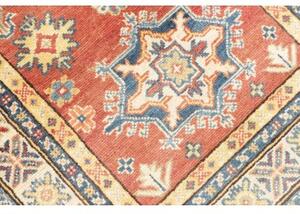 Tappeto Kazak Washed Stilizzato Rosso Blu Corsia 80x297 Cm