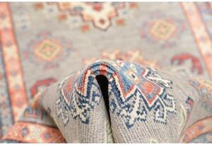 Tappeto Kazak Washed Geometrico Grigio Blu 82x198 Cm