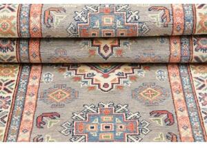 Tappeto Kazak Washed Geometrico Grigio Blu 82x198 Cm