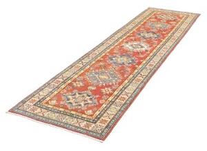 Tappeto Kazak Washed Stilizzato Rosso Blu Corsia 80x297 Cm
