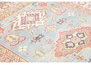 Tappeto Kazak Washed Stilizzato Azzurro Beige 154x201 Cm