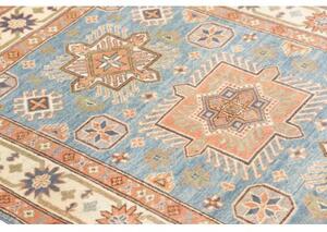 Tappeto Kazak Washed Stilizzato Azzurro Terracotta 118x178 Cm