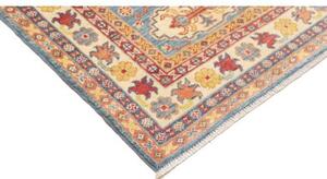 Tappeto Kazak Washed Stilizzato Blu Cielo Avorio Corsia 81x302 Cm