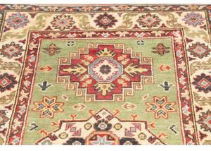 Tappeto Kazak Washed Geometrico Verde Beige 81x126 Cm