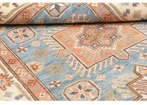 Tappeto Kazak Washed Stilizzato Azzurro Terracotta 118x178 Cm