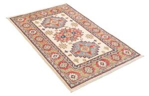 Tappeto Kazak Washed Geometrico Avorio Rosso 81x124 Cm