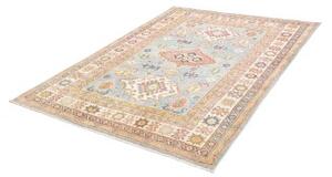 Tappeto Kazak Washed Stilizzato Azzurro Beige 154x201 Cm