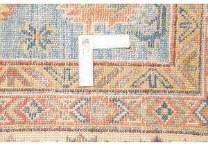 Tappeto Kazak Washed Stilizzato Azzurro Beige 154x201 Cm