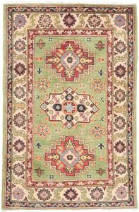 Tappeto Kazak Washed Geometrico Verde Beige 81x126 Cm