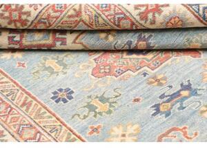 Tappeto Kazak Washed Stilizzato Azzurro Beige 154x201 Cm