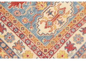 Tappeto Kazak Washed Stilizzato Blu Cielo Avorio Corsia 81x302 Cm