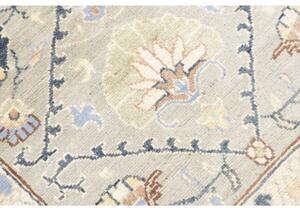 Tappeto Kazak Washed Stilizzato Verde Salvia Blu Corsia 77x302 Cm