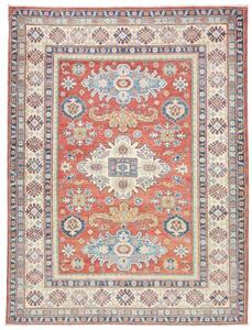 Tappeto Kazak Washed Stilizzato Rosso Mattone Blu Avio 152x202 Cm